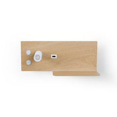 Pack x 2 - Aplique de pared para lectura con puerto USB "Kerta" - Iluminación doble - 3W+7W