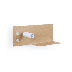 Pack x 2 - Aplique de pared para lectura con puerto USB "Kerta" - Iluminación doble - 3W+7W