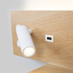 Pack x 2 - Aplique de pared para lectura con puerto USB "Kerta" - Iluminación doble - 3W+7W