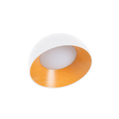 Lámpara de techo LED inclinada CCT 12W - Efecto madera - ø35cm