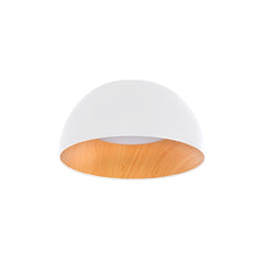 Lámpara de techo LED CCT 12W - Efecto madera - ø35cm