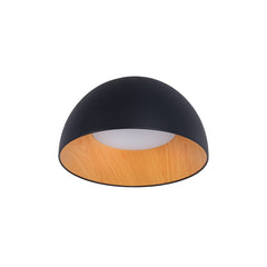 Lámpara de techo LED CCT 12W - Efecto madera - ø35cm
