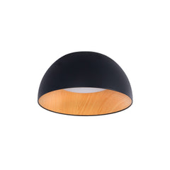 Lámpara de techo LED CCT 12W - Efecto madera - ø35cm