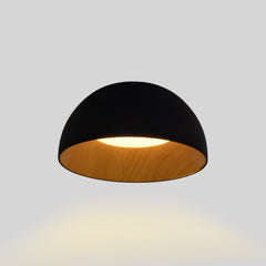 Lámpara de techo LED CCT 12W - Efecto madera - ø35cm