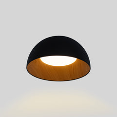 Lámpara de techo LED CCT 12W - Efecto madera - ø35cm