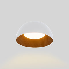 Lámpara de techo LED CCT 12W - Efecto madera - ø35cm