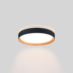 Lámpara de techo LED tipo plafón CCT 24W - Efecto madera - Ø40cm