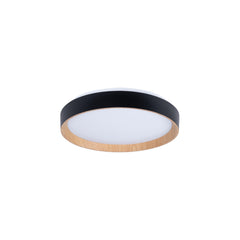 Lámpara de techo LED tipo plafón CCT 24W - Efecto madera - Ø40cm