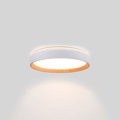 Lámpara de techo LED tipo plafón CCT 24W - Efecto madera - Ø40cm