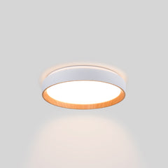 Lámpara de techo LED tipo plafón CCT 24W - Efecto madera - Ø40cm