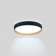 Lámpara de techo LED tipo plafón CCT 24W - Efecto madera - Ø40cm