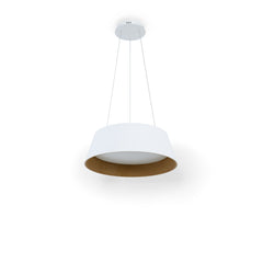Lámpara colgante LED CCT 24W - Efecto madera - ø46cm