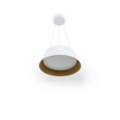 Lámpara colgante LED CCT 24W - Efecto madera - ø46cm