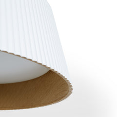 Lámpara colgante LED CCT 24W - Efecto madera - ø46cm