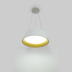 Lámpara colgante LED CCT 24W - Efecto madera - ø46cm
