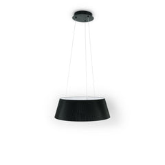 Lámpara colgante LED CCT 24W - Efecto madera - ø46cm