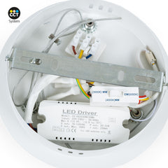 Lámpara colgante LED CCT 24W - Efecto madera - ø46cm