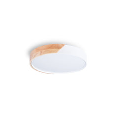 Plafón LED techo CCT 24W - Madera y Policarbonato - ø40cm - IP22
