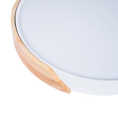 Plafón LED techo CCT 24W - Madera y Policarbonato - ø40cm - IP22