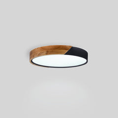 Plafón LED techo CCT 24W - Madera y Policarbonato - ø40cm - IP22