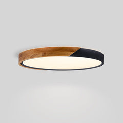 Plafón LED techo CCT 36W - Madera y Policarbonato- ø50cm - IP22