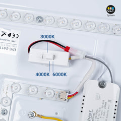 Plafón LED techo CCT 36W - Madera y Policarbonato- ø50cm - IP22