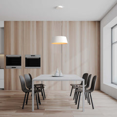 Lámpara colgante LED CCT 24W - Efecto madera - ø46cm