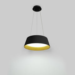 Lámpara colgante LED CCT 24W - Efecto madera - ø46cm