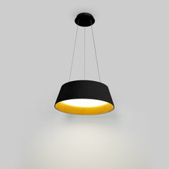 Lámpara colgante LED CCT 24W - Efecto madera - ø46cm