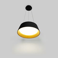 Lámpara colgante LED CCT 24W - Efecto madera - ø46cm