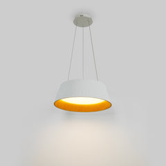 Lámpara colgante LED CCT 24W - Efecto madera - ø46cm
