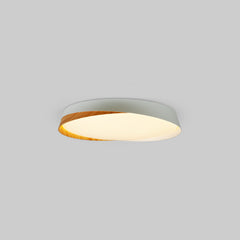 Lámpara de techo LED tipo plafón CCT 24W - Efecto madera - ø40cm - IP22