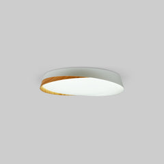 Lámpara de techo LED tipo plafón CCT 24W - Efecto madera - ø40cm - IP22