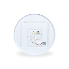 Lámpara de techo LED tipo plafón CCT 24W - Efecto madera - ø40cm - IP22