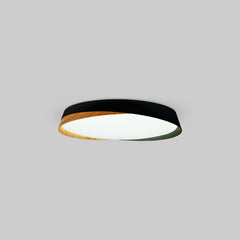 Lámpara de techo LED tipo plafón CCT 24W - Efecto madera - ø40cm - IP22