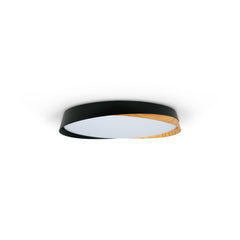 Lámpara de techo LED tipo plafón CCT 24W - Efecto madera - ø40cm - IP22