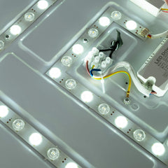 Lámpara de techo LED tipo plafón CCT 24W - Efecto madera - ø40cm - IP22