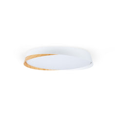 Lámpara de techo LED tipo plafón CCT 36W - Efecto madera - ø50cm - IP22