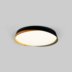 Lámpara de techo LED tipo plafón CCT 36W - Efecto madera - ø50cm - IP22