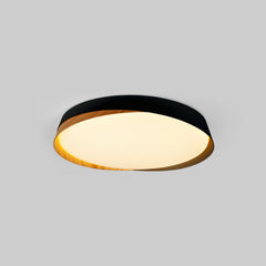 Lámpara de techo LED tipo plafón CCT 36W - Efecto madera - ø50cm - IP22