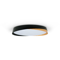 Lámpara de techo LED tipo plafón CCT 36W - Efecto madera - ø50cm - IP22