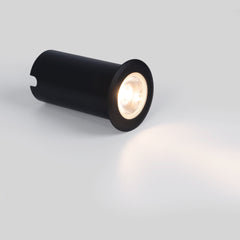 Baliza LED empotrable en suelo 10W - Blanco cálido - IP67 - Color Negro