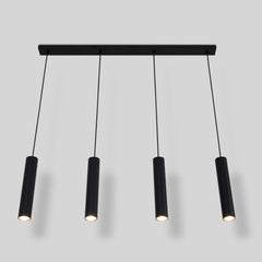 Lámpara colgante minimalista cuádruple "Bila 4" - GU10