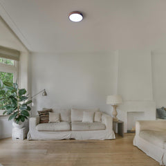 Plafón LED techo CCT 24W - Madera y Policarbonato - ø40cm - IP22