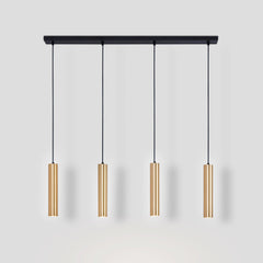 Lámpara colgante minimalista cuádruple "Bila 4" - GU10