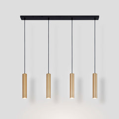 Lámpara colgante minimalista cuádruple "Bila 4" - GU10