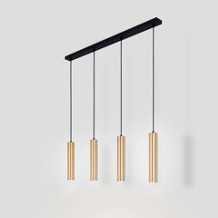 Lámpara colgante minimalista cuádruple "Bila 4" - GU10