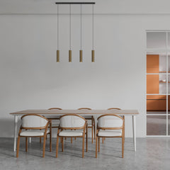 Lámpara colgante minimalista cuádruple "Bila 4" - GU10