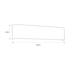 Aplique de pared LED nórdico "SILEA" 19W 1800 Lumens