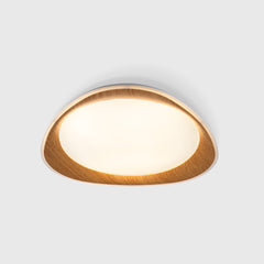 Lámpara de techo LED tipo plafón CCT 24W - Efecto madera - Ø45cm